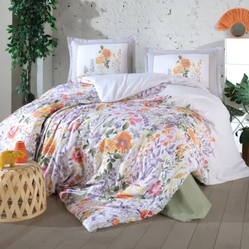 Lenjerie de pat ranforce clasy king size (galya) imagine