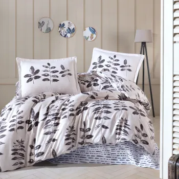 Lenjerie de pat ranforce clasy king size (hafsa) imagine