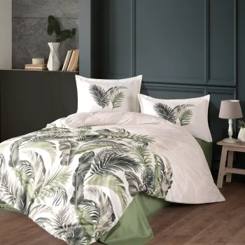 Lenjerie de pat ranforce clasy king size (hena v2) imagine