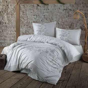 Lenjerie de pat ranforce clasy king size (latina) imagine