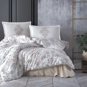 Lenjerie de pat ranforce clasy king size (liya v2) imagine