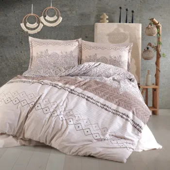 Lenjerie de pat ranforce clasy king size (mahfer) imagine