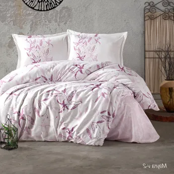 Lenjerie de pat ranforce clasy king size (mayra v2) imagine