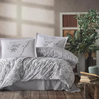 Lenjerie de pat ranforce clasy king size (messina) imagine