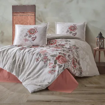 Lenjerie de pat ranforce clasy king size (minda) imagine