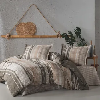 Lenjerie de pat ranforce clasy king size (modena) imagine