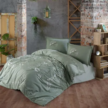 Lenjerie de pat ranforce clasy king size (mohana v1) imagine