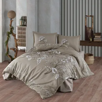 Lenjerie de pat ranforce clasy king size (mohana v2) imagine