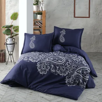 Lenjerie de pat ranforce clasy king size (nilla v1) imagine