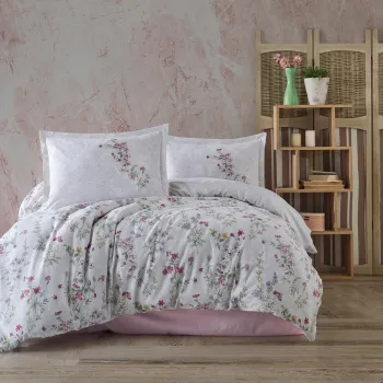 Lenjerie de pat ranforce clasy king size (novara) imagine