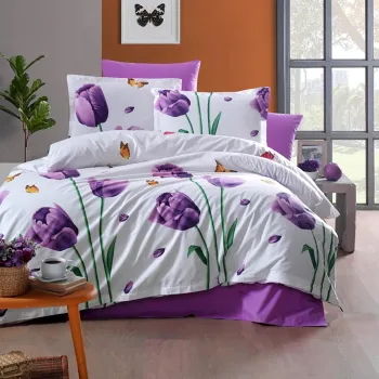 Lenjerie de pat ranforce clasy king size (rnf_17) imagine