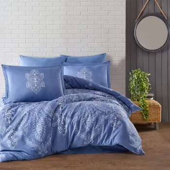 Lenjerie de pat ranforce clasy king size (rovi v1) imagine