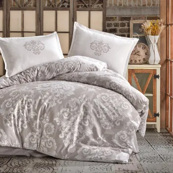 Lenjerie de pat ranforce clasy king size (sade v2) imagine