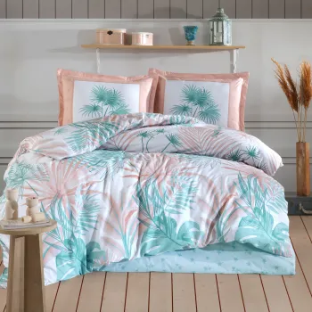 Lenjerie de pat ranforce clasy king size (sone) imagine