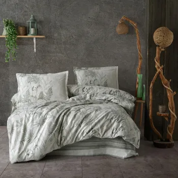 Lenjerie de pat ranforce clasy king size (tuva) imagine