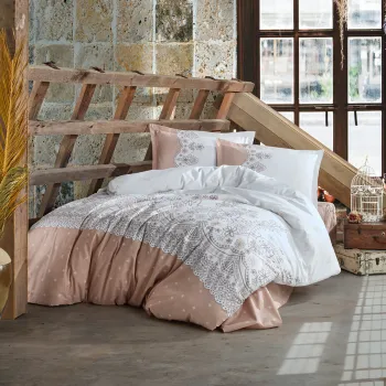 Lenjerie de pat ranforce clasy king size (zemda v2) imagine