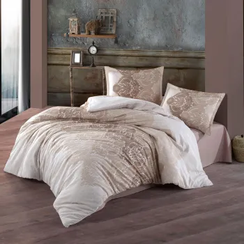 Lenjerie de pat ranforce clasy king size (zeta) imagine