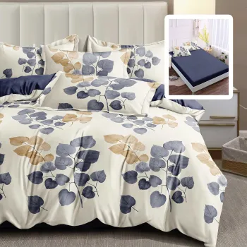 Lenjerie finet 6 piese cu husa - 160x200 si 180x200 (andra-vh) imagine