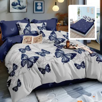 Lenjerie finet 6 piese cu husa - 160x200 si 180x200 (beta-vh) imagine