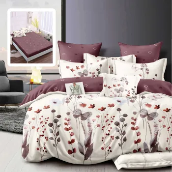 Lenjerie finet 6 piese cu husa - 160x200 si 180x200 (carma-vh) imagine