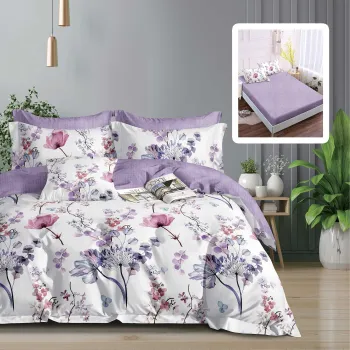 Lenjerie finet 6 piese cu husa - 160x200 si 180x200 (fatih-vh) imagine