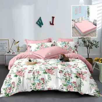 Lenjerie finet 6 piese cu husa - 160x200 si 180x200 (hf6p225) imagine