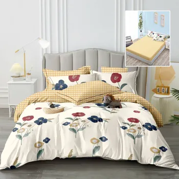 Lenjerie finet 6 piese cu husa - 160x200 si 180x200 (hf6p240) imagine