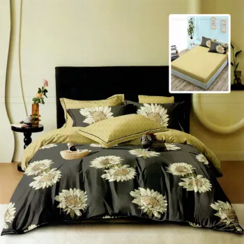 Lenjerie finet 6 piese cu husa - 160x200 si 180x200 (hf6p267) imagine