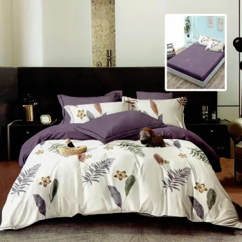 Lenjerie finet 6 piese cu husa - 160x200 si 180x200 (hf6p280) imagine