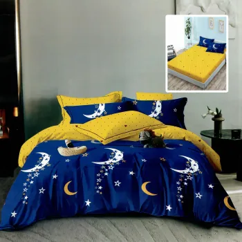 Lenjerie finet 6 piese cu husa - 160x200 si 180x200 (hf6p287) imagine