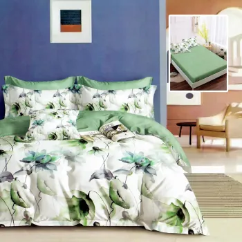 Lenjerie finet 6 piese cu husa - 160x200 si 180x200 (hf6p297) imagine