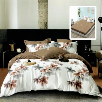 Lenjerie finet 6 piese cu husa - 160x200 si 180x200 (hf6p313) imagine