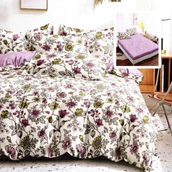 Lenjerie finet 6 piese cu husa - 160x200 si 180x200 (mara-vh) imagine