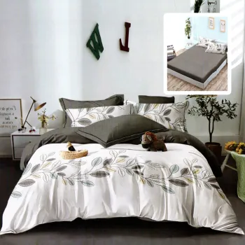 Lenjerie finet 6 piese cu husa - 160x200 si 180x200 (scarlett-vh) imagine