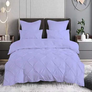 Lenjerie pat finet uni 6 piese (lila) imagine