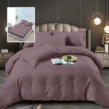 Lenjerii de pat damasc-policoton 6 piese cu husa (6dph19) imagine