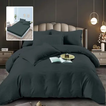 Lenjerii de pat damasc-policoton 6 piese cu husa (6dph21) imagine