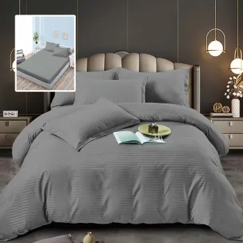 Lenjerii de pat damasc-policoton 6 piese cu husa (6dph22) imagine