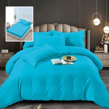 Lenjerii de pat damasc-policoton 6 piese cu husa (6dph23) imagine