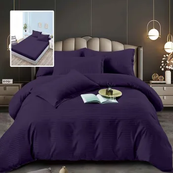 Lenjerii de pat damasc-policoton 6 piese cu husa (6dph24) imagine