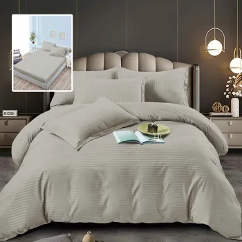 Lenjerii de pat damasc-policoton 6 piese cu husa (6dph25) imagine