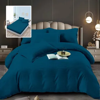 Lenjerii de pat damasc-policoton 6 piese cu husa (6dph26) imagine