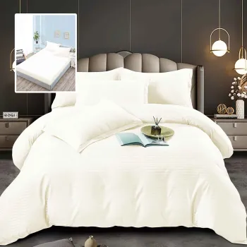 Lenjerii de pat damasc-policoton 6 piese cu husa (6dph27) imagine