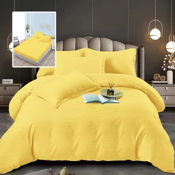 Lenjerii de pat damasc-policoton 6 piese cu husa (6dph29) imagine