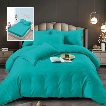 Lenjerii de pat damasc-policoton 6 piese cu husa (6dph30) imagine