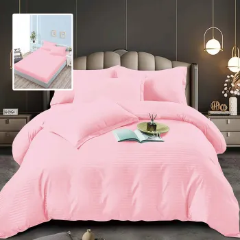 Lenjerii de pat damasc-policoton 6 piese cu husa (6dph31) imagine