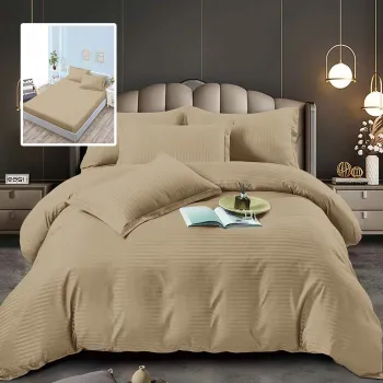 Lenjerii de pat damasc-policoton 6 piese cu husa (6dph35) imagine