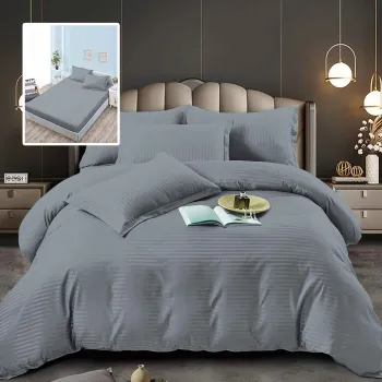 Lenjerii de pat damasc-policoton 6 piese cu husa (6dph36) imagine