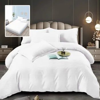 Lenjerii de pat damasc-policoton 6 piese cu husa (6dph37) imagine