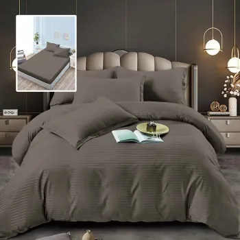 Lenjerii de pat damasc-policoton 6 piese cu husa (6dph38) imagine